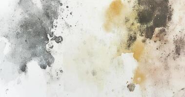 Creative watercolor art template featuring a gentle abstract wash. Perfect for modern graphics, with space for text, product highlights, or branding. yellow gray colored background vector