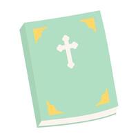 Pastel Green Bible Happy Easter Illustration vector