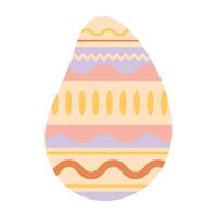 Playful Patterns Easter Egg vector