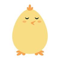 Adorable Yellow Chick Easter Character vector
