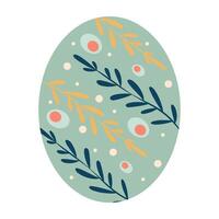 Green and Gold Easter Egg Pattern vector