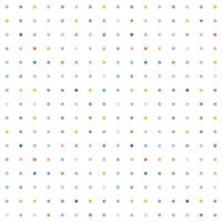 Multi Color Polka Dot on White Background vector