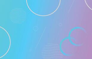 Abstract geometric background Memphis blue purple gradient colorful template vector