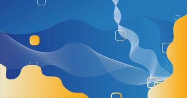 Neon Fluid Background with Geometric Shapes vector