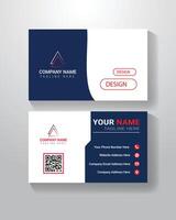 Creative Double Part Business Card Design vector