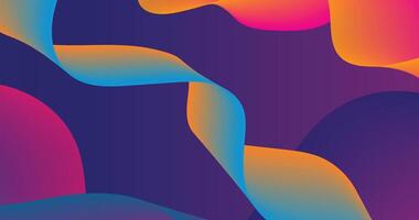 Colorful Liquid Gradient Shapes Background vector