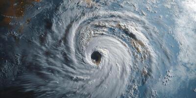 Hurricane in space, with clouds and water elements of this image are furnished by nasa photo