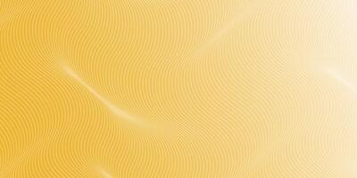 Bright golden waves create a smooth textured surface in a modern design concept vector