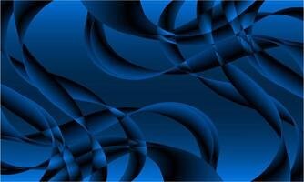 Abstract Blue Geometric Shapes and Curves Background Design vector