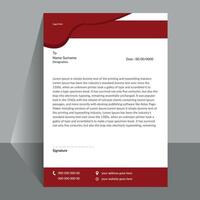 A letterhead design as a company identity on minimal design template. vector