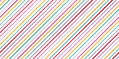 Diagonal colorful stripes lines seamless pattern for wallpaper, textile print, wrapping paper, apparel, backgrounds, etc. EPS 10 vector