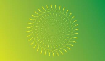 Abstract green background with leaves and floral pattern design vector