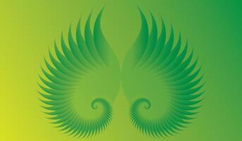 Abstract Green Background with Circles and Floral Pattern vector