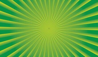 Abstract Green Rays with Sunburst and Light Energy Pattern vector