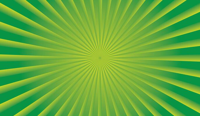 Abstract Green Rays with Sunburst and Light Energy Pattern