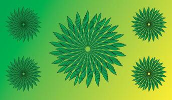 A green Christmas star on a green background with a shiny, bright, and festive design vector