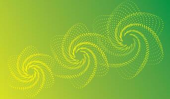 Abstract Floral Green Background with Swirls and Curves in a Seamless Vintage Design vector