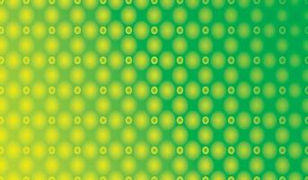 Abstract green background with geometric circles and retro floral pattern design vector