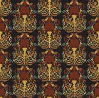 a pattern with a lot of different animals on it vector
