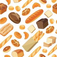 Bakery vectors bread pattern