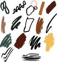 abstract art shapes vector