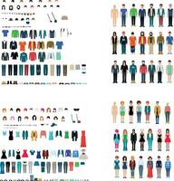 avatar creators with clothes vector