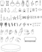 fortune telling elements vector