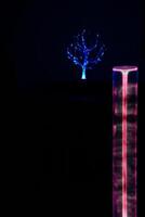 Abstract Glowing Tree and Luminous Cylinder photo