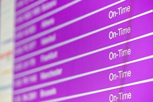 Digital Flight Status Display Board photo