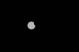 Partial Solar Eclipse in the heaven from Kollund DK in March 2025 photo