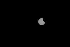 Partial Solar Eclipse in Sky from Kollund DK in March 2025 photo