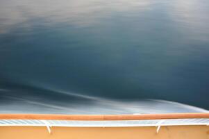 Dynamic Water View from a Moving Boat photo