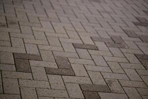 Textured Herringbone Pattern Pavement photo