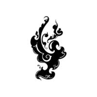 Illustration of burning fire on a white background vector