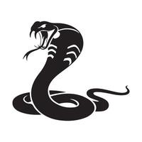 Powerful Cobra Silhouette Design for Branding vector