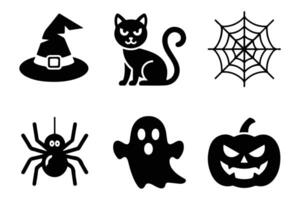 Halloween Icons Set for Design vector