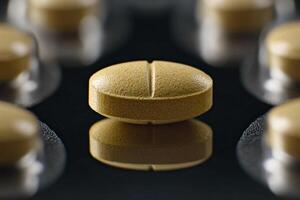 A close up of a pill in a tray photo