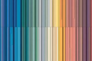 A colorful striped pattern with a black background photo