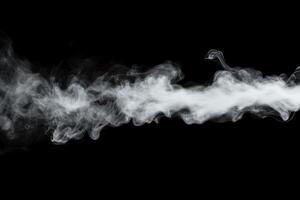 Smoke on a black background photo