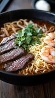 Beef and Shrimp Ramen A Culinary Delight photo