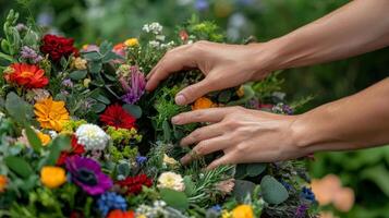 Vibrant Floral Arrangement - A Colorful Bouquet photo