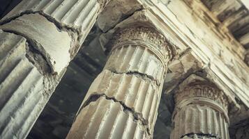 Majestic Ruined Columns A Timeless Architectural Masterpiece photo