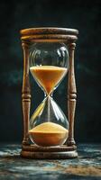 Vintage Hourglass Capturing the Essence of Time photo