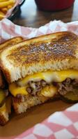 Grilled Cheese Melt with Beef, A Flavorful Culinary Delight photo