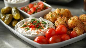A Culinary Still Life of Flavor and Texture for Gourmet Food Lovers photo