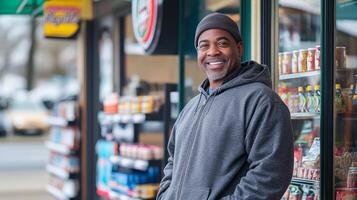 Friendly Store Employee Smiling at the Shop photo