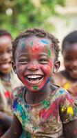 A Child's Radiant Joyful Expression photo