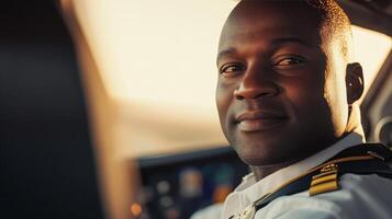 Pilot at the Helm, Ready for a Skyward Journey photo