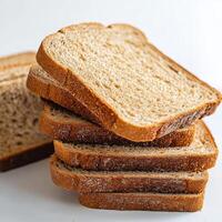 Pile of Fresh Bread Slices Perfect for Any Time of Day photo