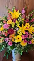 Gorgeous Display of Colorful Flowers photo